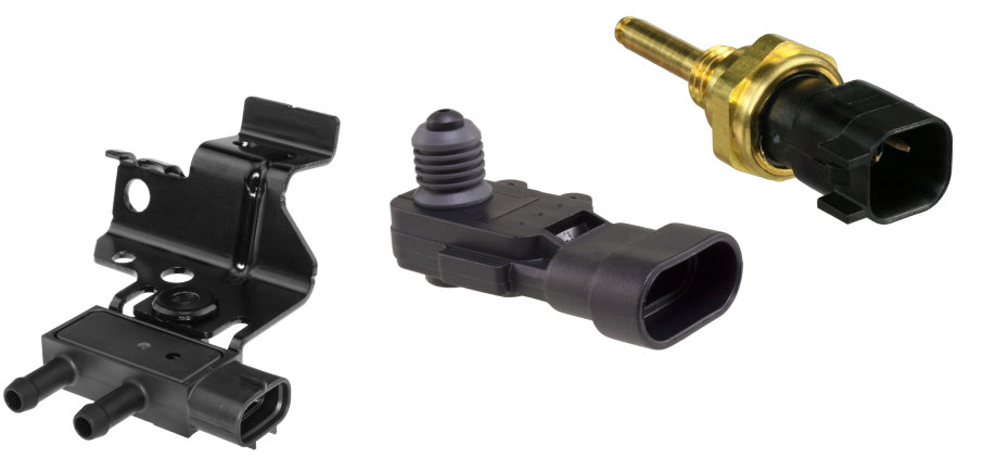 Three emission control sensor parts
